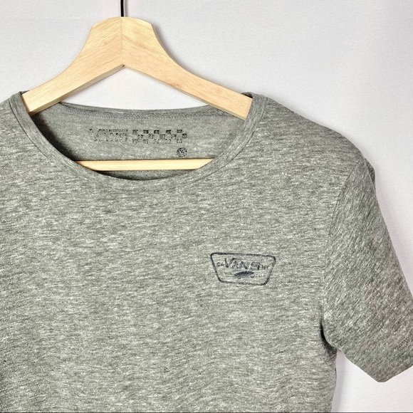 VANS Gray Black Skateboard Logo Graphic T-Shirt XS - Picture 3 of 5